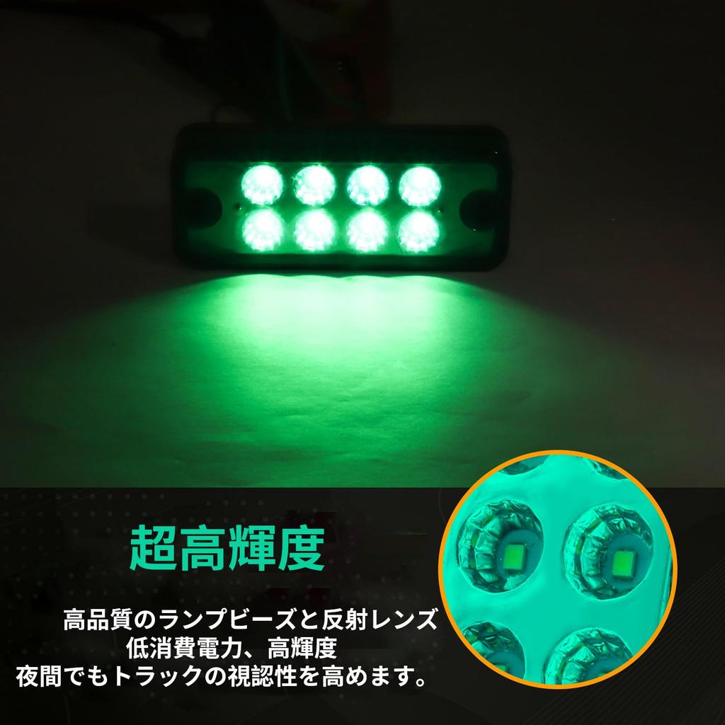 LED Marker Waterproof Dustproof for Cars and DC High Easy Vehicle Width Safety Distance Side Marker X 4 X Lamps, & Design, Trucks, 12V/24V Compatible,
