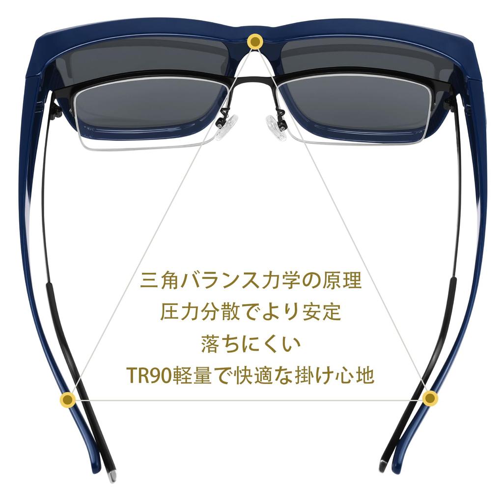 polarized TR90 UV400 for and B1462 [FEISEDY] Over-the-glasses sunglasses, lenses, frame, oversized, protection, driving, women's men's,