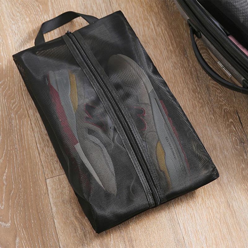 Outdoor Travel Hand Shoe Bag Multi-functional Beach Bag Visible Breathable Mesh Gauze Storage Bag Can Print Advertising LOGO