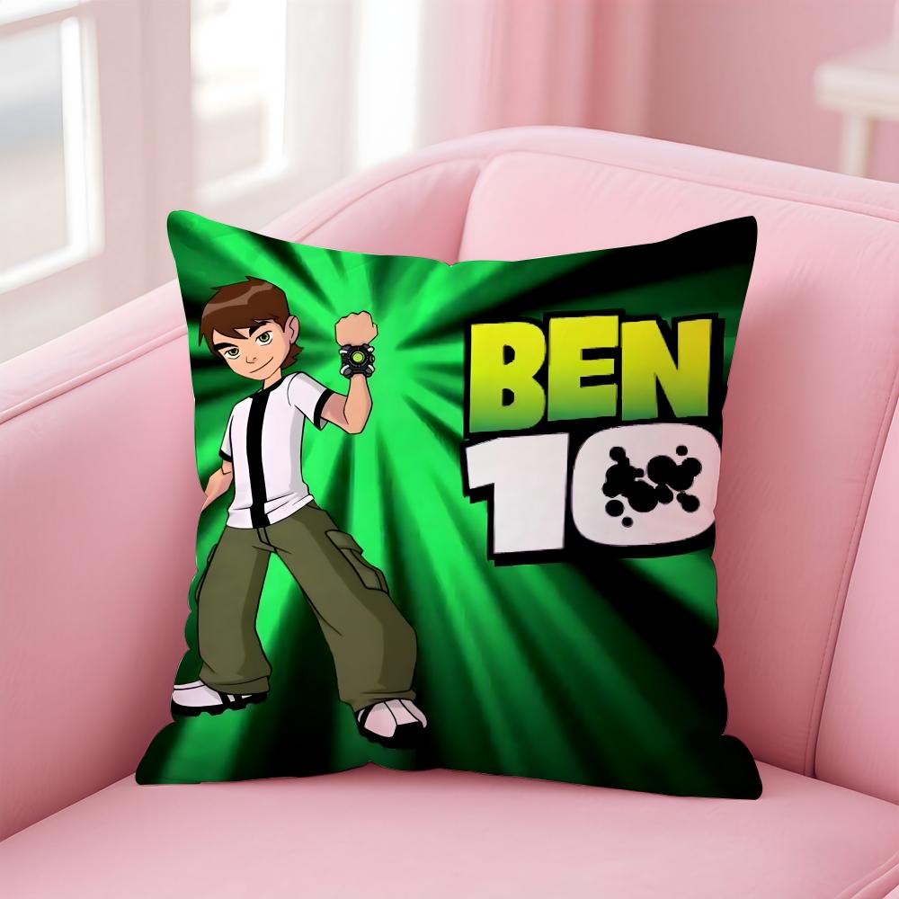 Anime B-Ben 10 U-Ultimate Alien Cushion Cover Comfortable Reversible Pillow Cover Ideal for Car Sofa Bedroom & Beyond