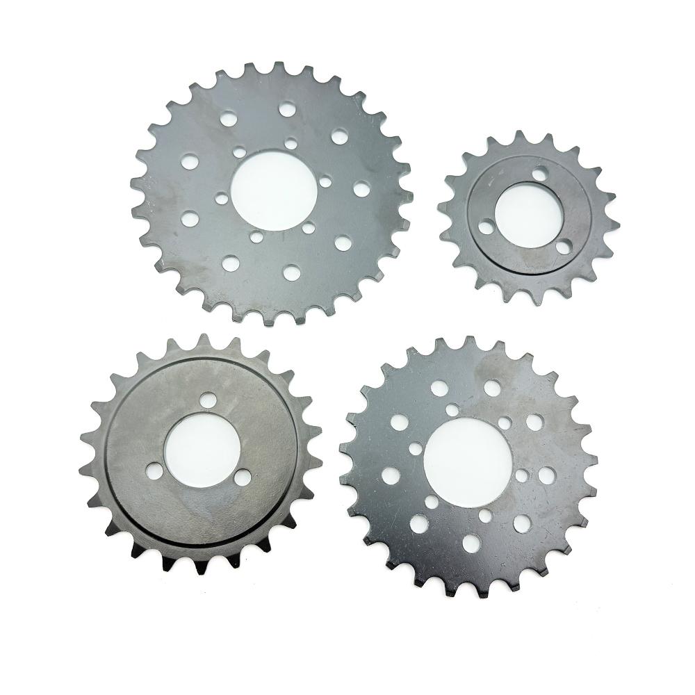 Bicycle #410 Chain 16T 18T 22T 25T 28T Fixed Sprocket Gear Fit For Electric Scooter Bike Brake Disc Mount Big Chain Wheel