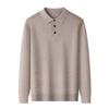 Hengyuanxiang Men's Merino Wool Blend Long-Sleeve Sweater