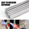 10-40pcs Aluminum Welding Rods 1.6/2.0mm Low Temperature Easy Melt Aluminum Welding Wire Flux Core Suitable for Soldering