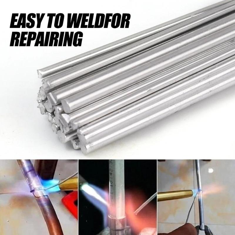 10-40pcs Aluminum Welding Rods 1.6/2.0mm Low Temperature Easy Melt Aluminum Welding Wire Flux Core Suitable for Soldering