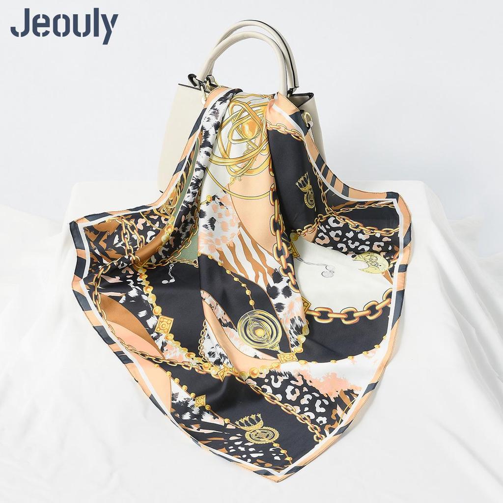 Cross-Border 70cm Silk Cashew Print Scarf - Autumn/Winter Women's Fashion Headscarf