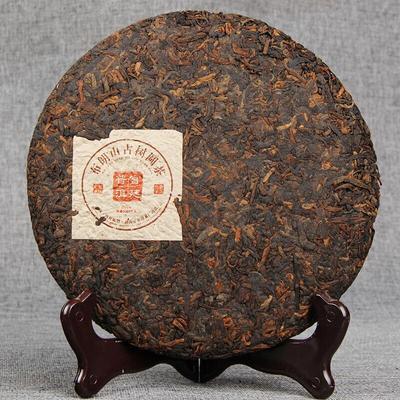 357g Menghai Pu'er Tea Brown Mountain Palace Pu'er Cooked Old Tree Tea Cake