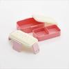 Skater Bento Box, 2-Tier, 600ml, for Women, Made In Japan, with a Soft Dome-Shaped Lid, Dishwasher and Microwave Safe, Sanrio Kogyumin Flower Wreath