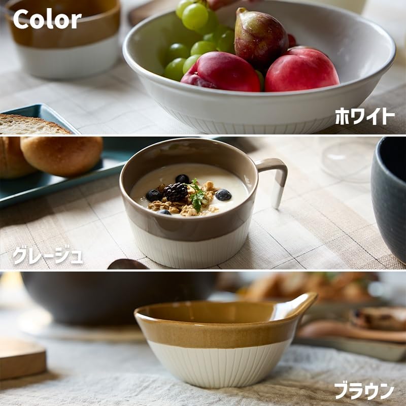 TAMAKI Craft Line Rice Bowl White Diameter 13 X Height 6 Cm Made Japan Ceramic Dishwasher Safe T-959190