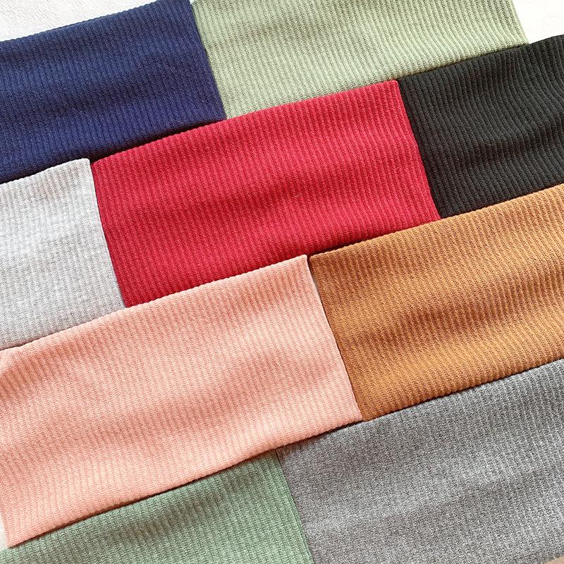 Trendy European-American Knit Sports Headband for Women – Versatile, Sweat-Absorbent, and Stylish for Running