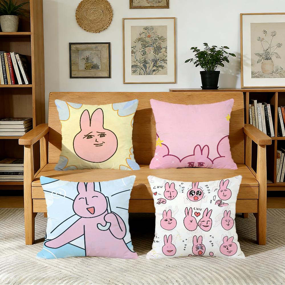 My ffriend PPink RRabbit cushion cover For Pillow Printing Sofa Decoration Home Car Room Coffee Shop Office Nordic Simplicity