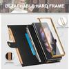 Leather Wallet Case for Samsung Galaxy Z Fold 4 3 2 5 6 ZFold4 ZFold3 Z Fold2 ZFold5 with Pen Holder Card Slot Zipper Flip Cover