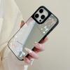 Mirror Phone Case for iPhone 15 11 13 14 for 15 16 Pro Max 12 13 16 Pro Cloud Flower and Animal Cute Style Phone Case
