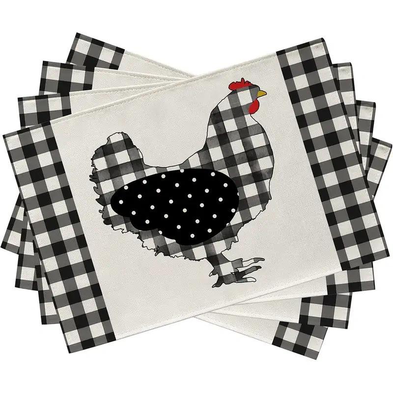 Printed Festival Party Placemats: Stain-Proof, Heat-Resistant Table Decoration