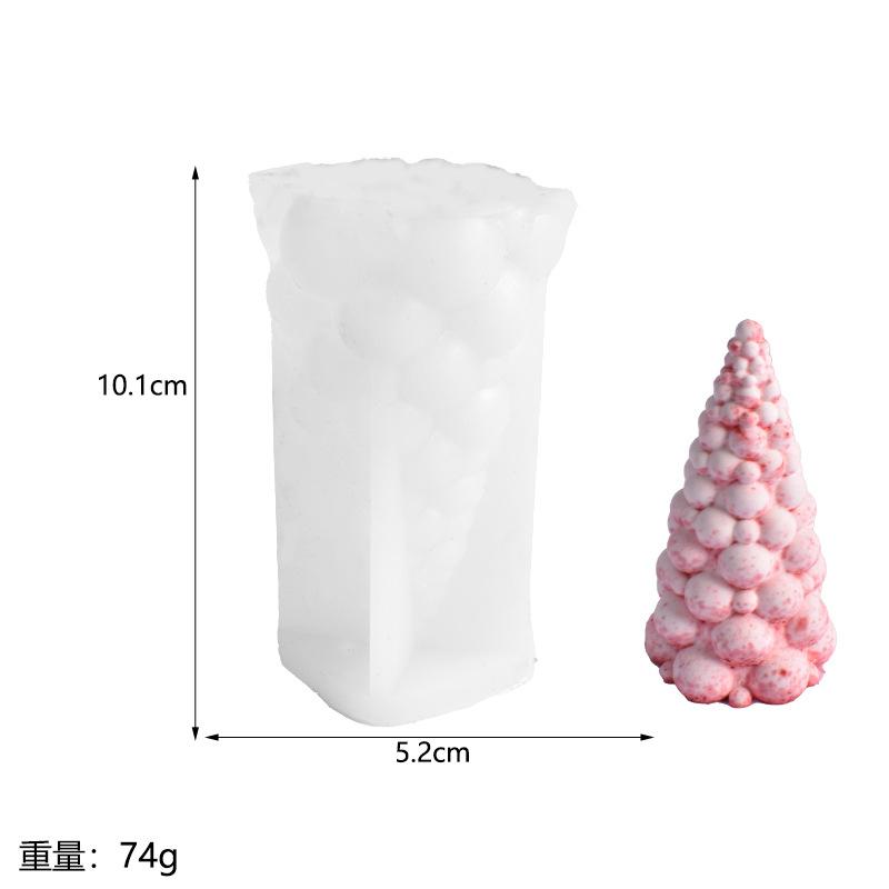 3D DIY Christmas  Silicone Candle Soap Epoxy Resin Wax Mold Silicone Cake Chocolate Making Christmas Gift Home Party Decoration