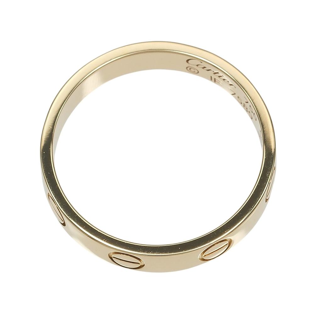 CARTIER Love Small Model Ring K18 yellow gold #5.4(US Size) 2.78g Women Used