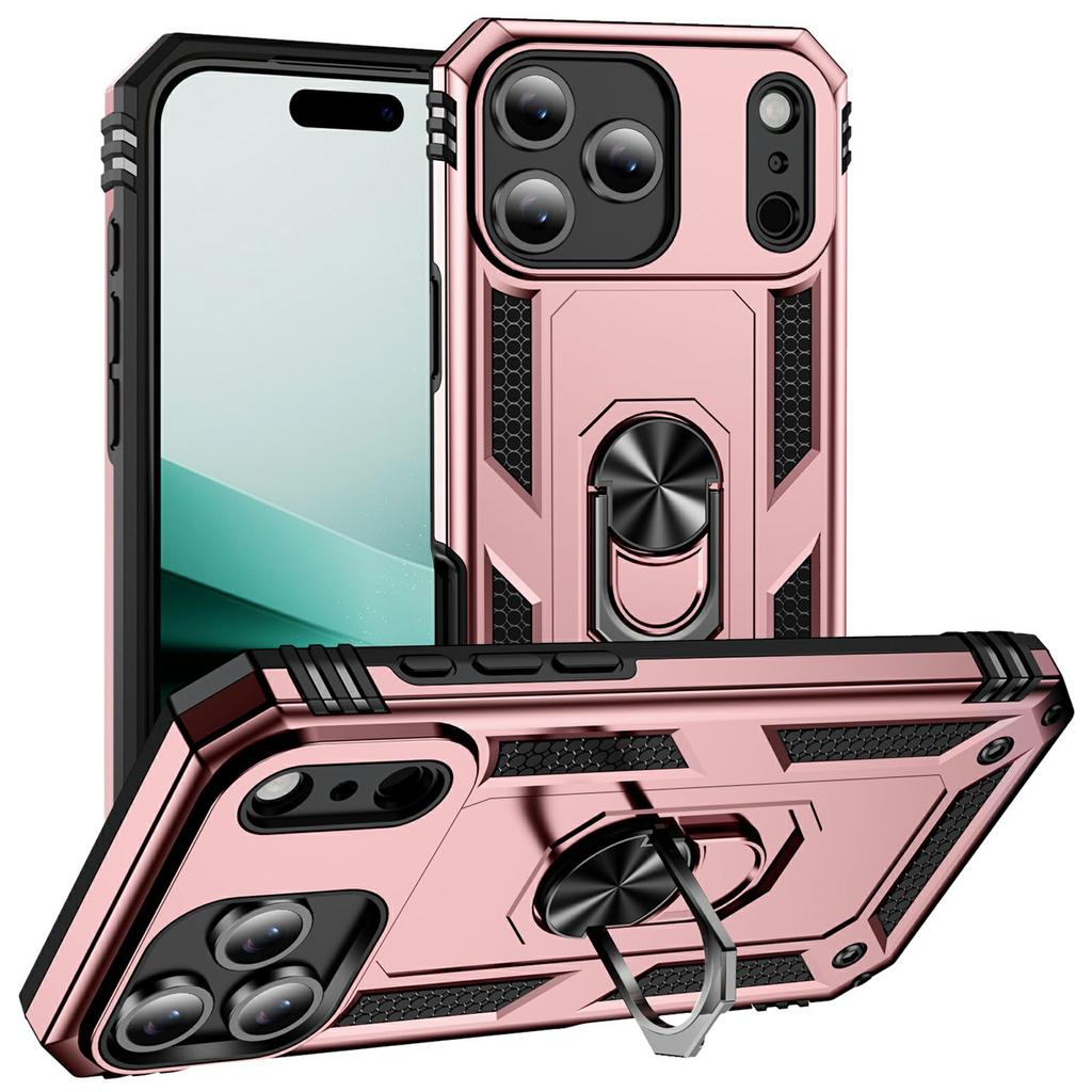 Für iPhone 17 Pro Max Hülle PC+TPU Handyhülle mit Ständer