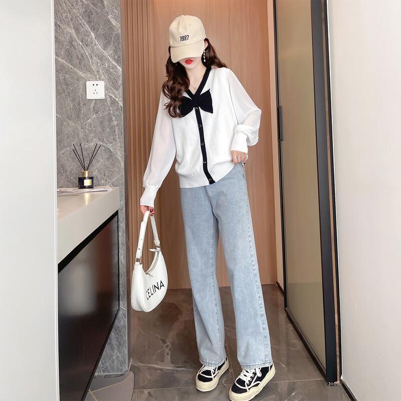 

IMAGINEX Women s V-Neck Long Sleeve Knit Sweater One Size