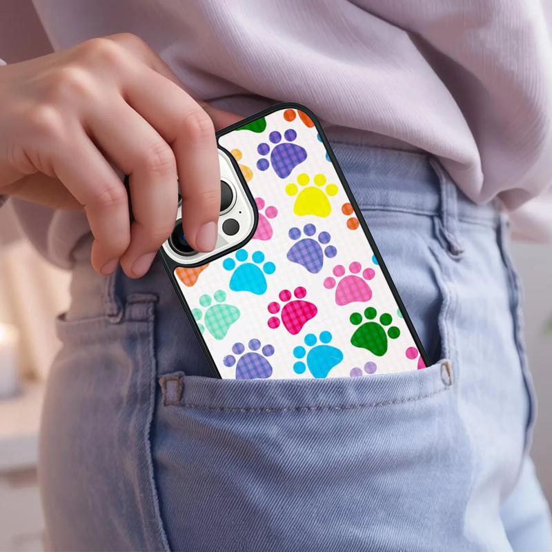Paws Paw Pattern Cute Dog Cat Phone Case For iPhone 17 Air 15 16e 14 13 Pro Max Coque 12 11 Pro Max PLUS cover