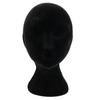 Black Foam Mannequin Model Head Model Foam Glasses Display Stand Manikin Head Hat Wig Display Stand Jewelry Display Rack