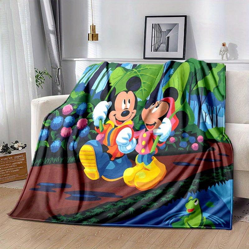 Mickey und Minnie Cartoon-Decke: Entzückend, Warm und Perfekt für die Heimdekoration Wohnzimmer, Reisen und Alle Jahreszeiten Weihnachtsdekoration