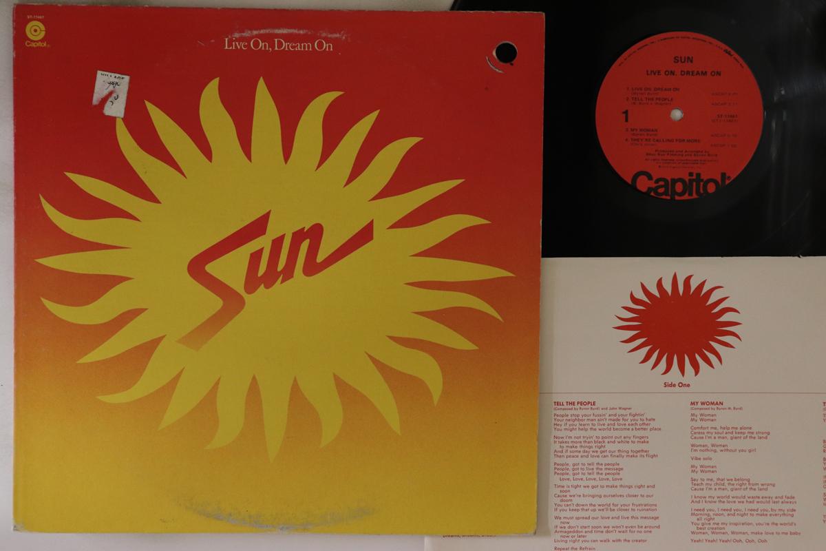 

LP Record SUN - Live On, Dream On ST11461 CAPITOL 1976 US Soul/Funk Used