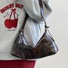 PU-Leder Retro Damen Achseltasche Cool Y2k Mädchen Vintage Kleine Umhängetaschen Schlichte Damen Crossbody Bag Handtaschen Geldbörse