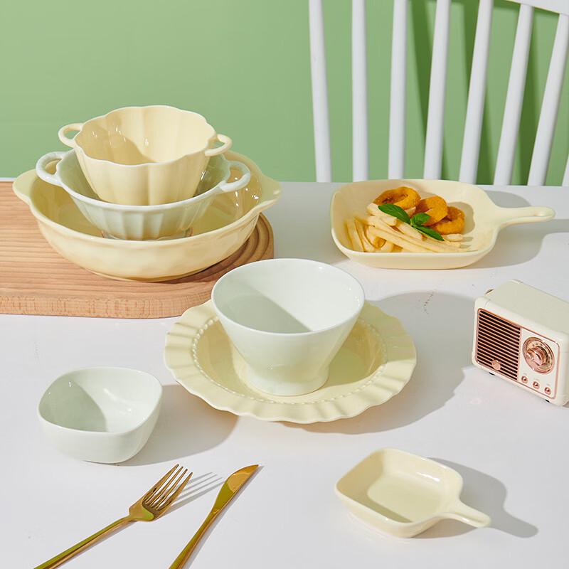 Zhishi Cream Style Ceramic Tableware Set