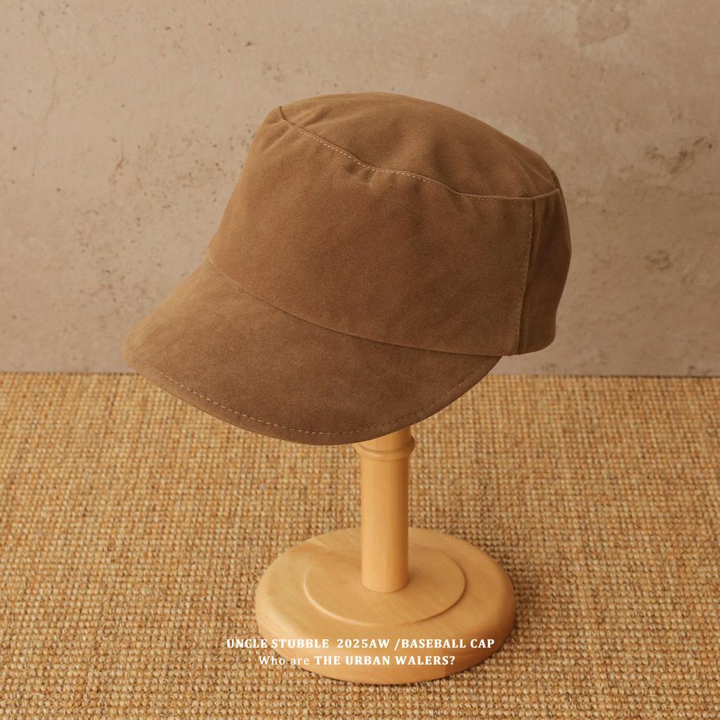 Autumn and Winter Retro Equestrian Hat Korean Style  High End Flat Top Suede Velvet Newsboy Hat  Girls' British Style Beret