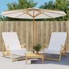 Vidaxl Beach Towels, 2 Pcs, White, 60X135 Cm, Fabric, 400 G/M²