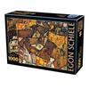 D-Toys 1000-piece Jigsaw Puzzle, 76830-SC01, Egon Schiele: Crescent of Houses, 47 X 68 Cm