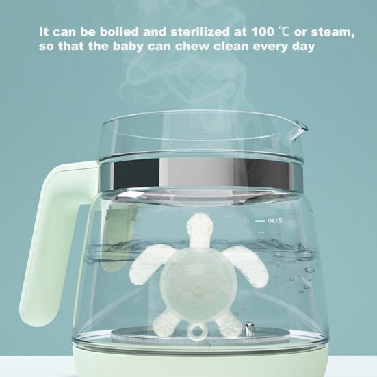 Turtle Teether Convenient No Burrs Easy To Grip