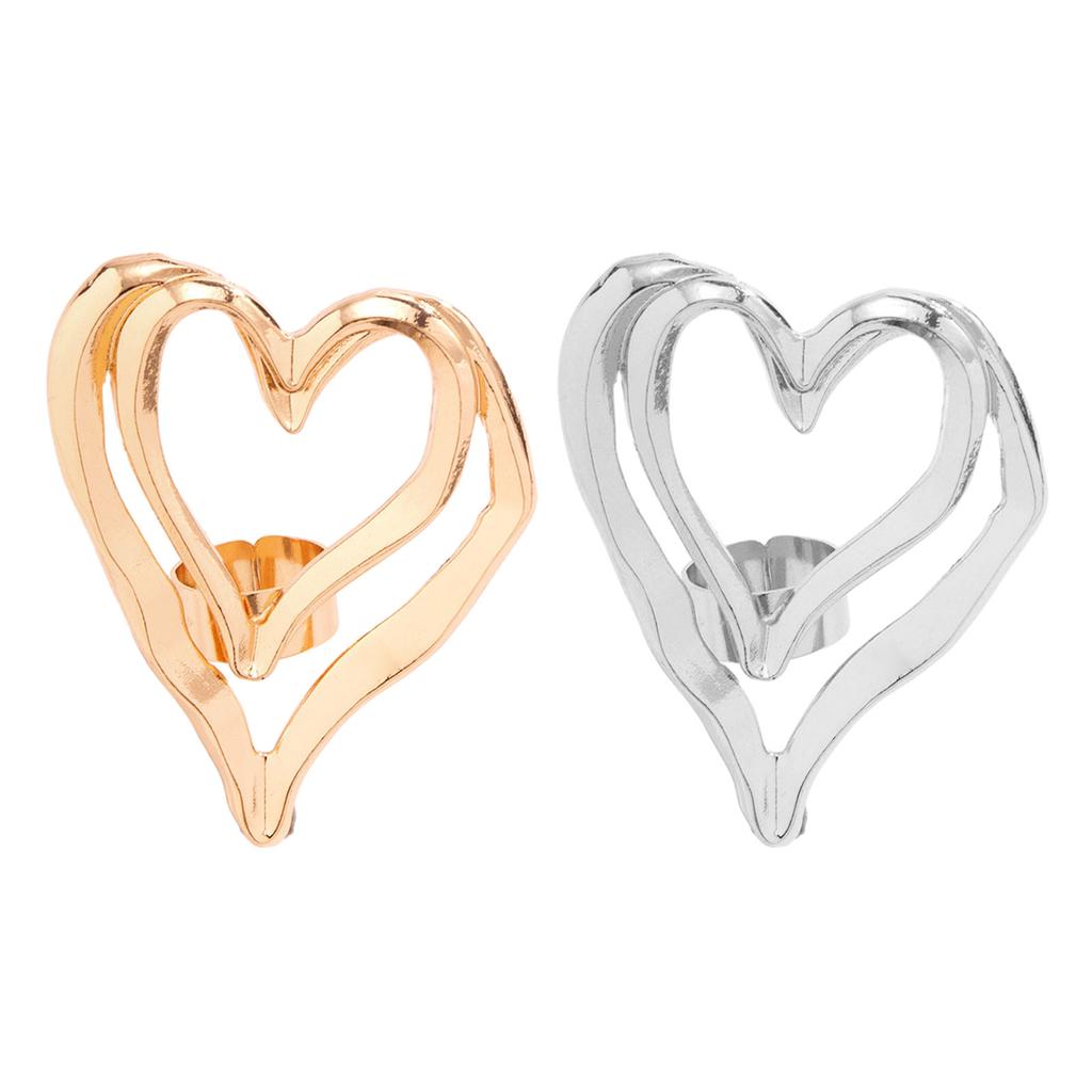 Unique Metal Finger Rings Jewelry Charm Unique Exaggeration Finge Rings Adornment Chic Metal Rings Accessory for Couples