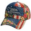 Breathable Cotton Cap For Outdoor Activities 250th Anniversary Of American Independence Lightweight Design