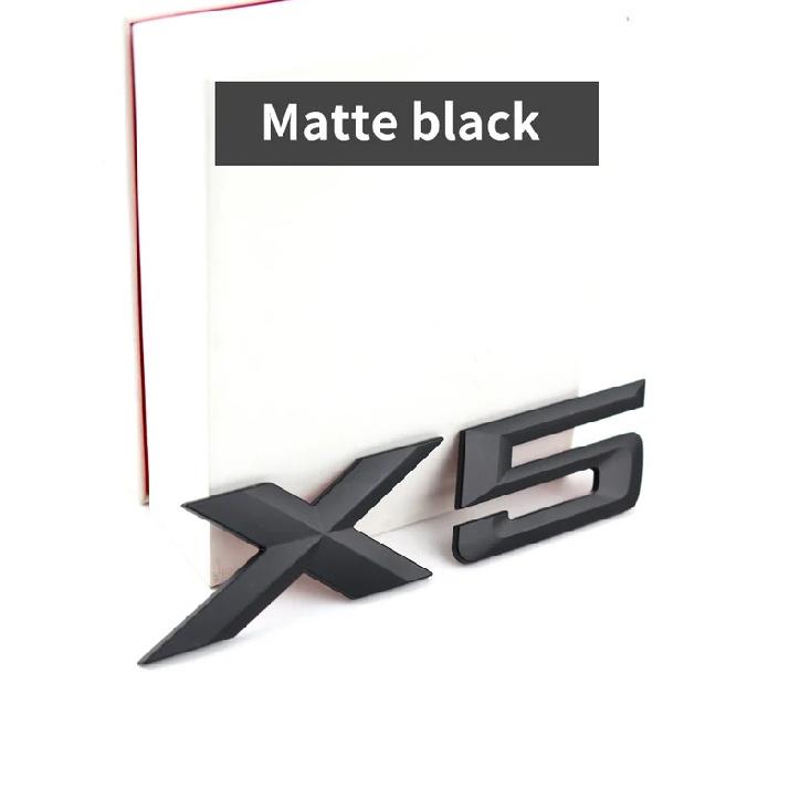 Suitable for BMW X1 X2 X3 X4 X5 X6 X7 F49 U12 F39 G08 G18 F15 F25 F26 G01 G02 G05 G06 G07  and Tail Letters Silver Black