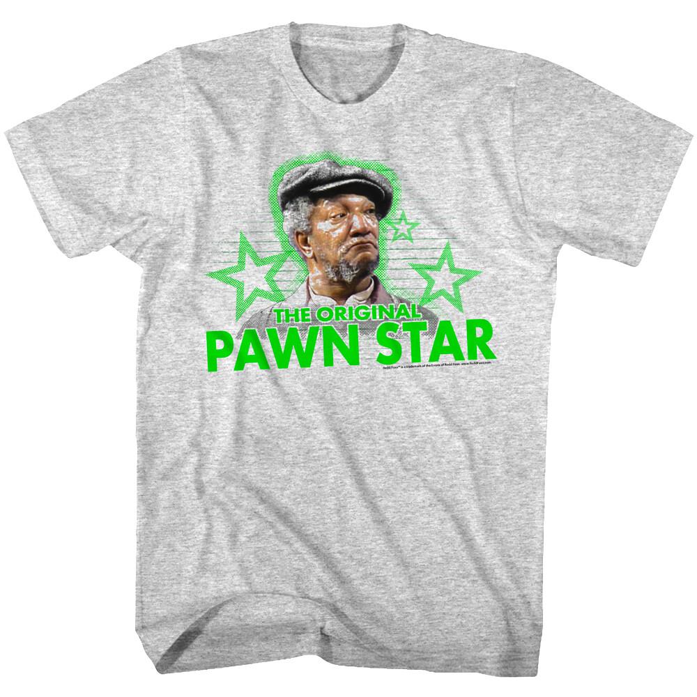Redd Foxx Sanford Sons Original Pawn Star Men T Shirt TV Comedy Top Gray L