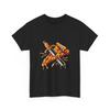Knife Through Pizza Slice T-Shirt | Retro Pizza Food Design, Cotton T-Shirt Gift