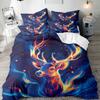 Elk Series 3D Digital Printing Three-Piece Bedding Kit Bed Sheet Quilt Cover