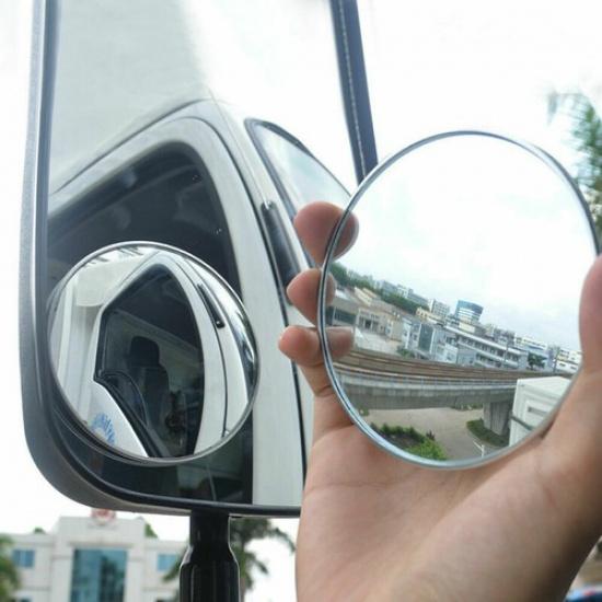 Universal 95mm Car Blind Spot Mirror Round Convex Wide Angle Rear View Mirrors,