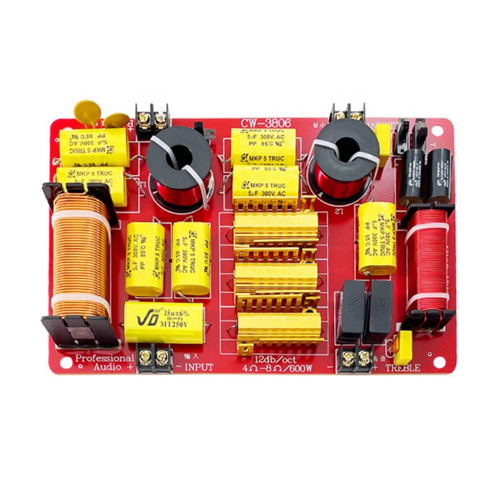 3 Way High Speaker Frequency Divider Sound Splitter Filter Circuit Board for Home Theater DIY Speaker Crossovers