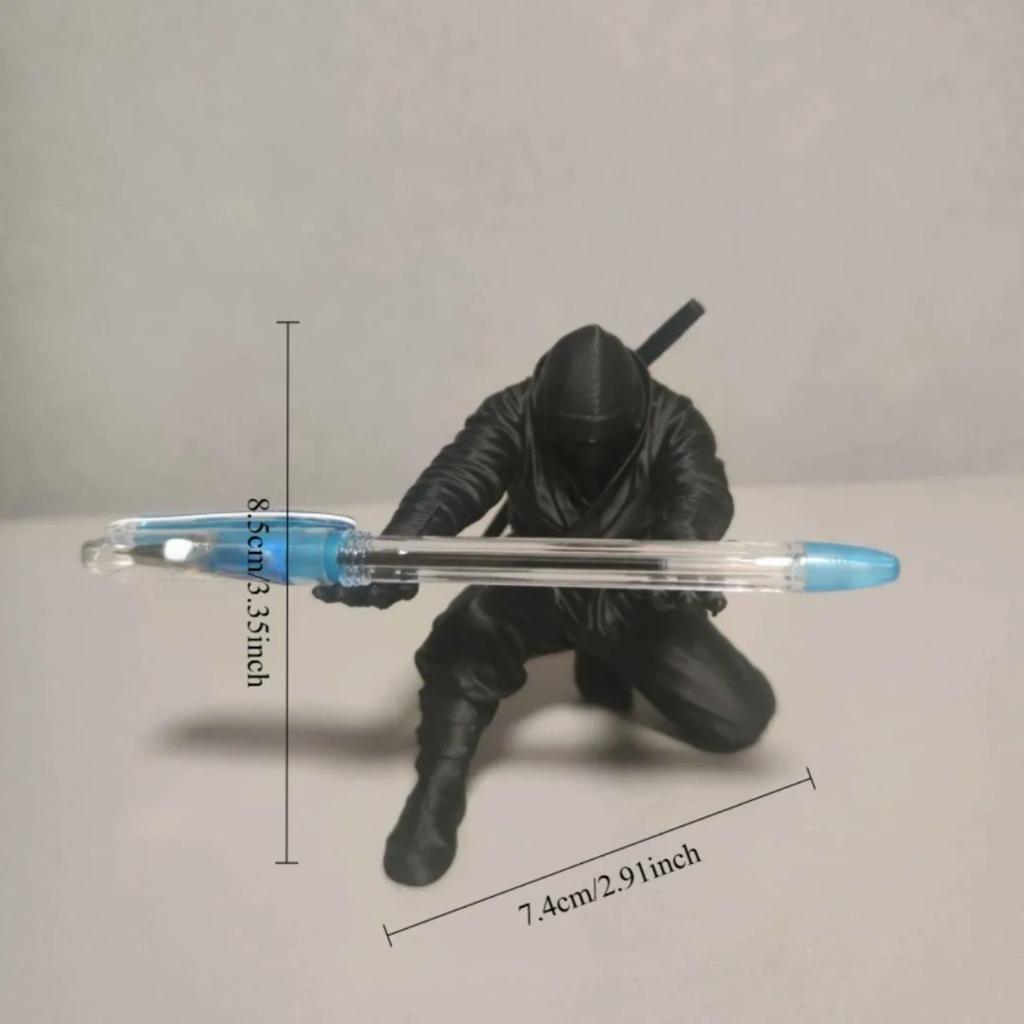 1Pc Invisible Shuriken 3D Pen Holder, Minimalist Desk Organizer, Multifunctional Stationery Storage for Office Decor