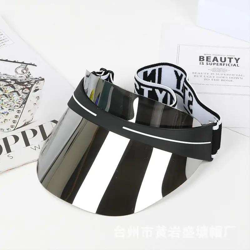 New Fashion Lens Colorful Visors Empty Top Tennies Sprots Hat For Women For Travel Outdoor Uv Sun Hats For Men Beach Hats Panama