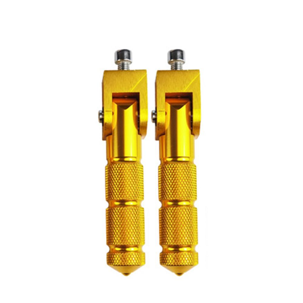 8mm Universal Pedals Folded Footrest Footpeg Compatible For Motorcycles Bicycles Electric Vehicles Mopeds Karts Scooters Parts золотой