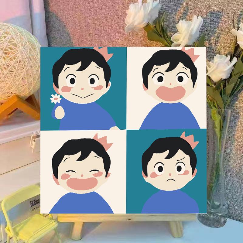 Crayon Shin-chan DIY Acrylic Colorful Kids' Healing Decorative Painting Set