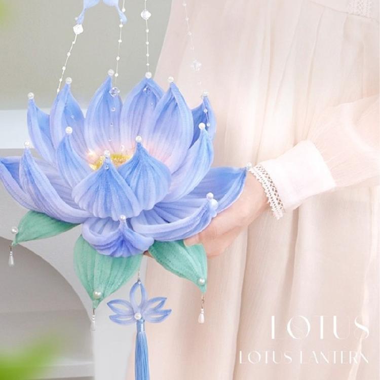 Chinese Festival DIY Decoration Set Traditional Flower Lamp Craft Supplies With Sticks For Home Parties