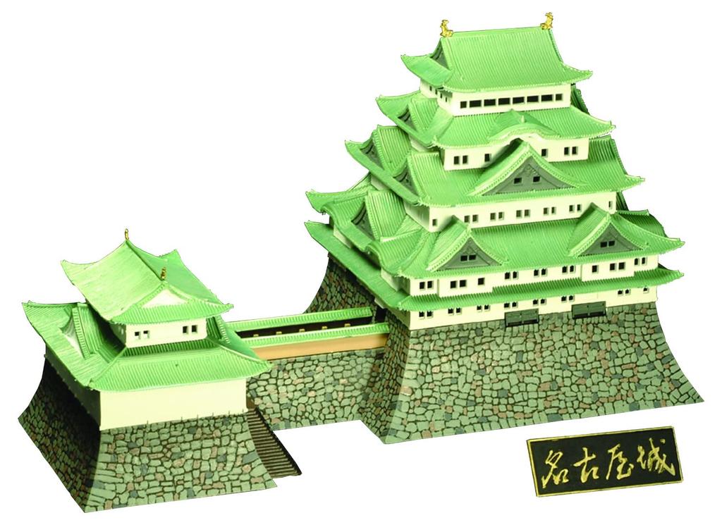 Doyusha 1/350 Japan's Famous Castles Standard Nagoya Castle Plastic Model S-23 Molded Color