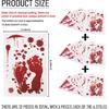12 Sheets Halloween Blood Car Stickers And Decals,Funny & Stylish Halloween Car Decorations For Engine Hood/Rear-View Mirror/Door,Self-Adhesive