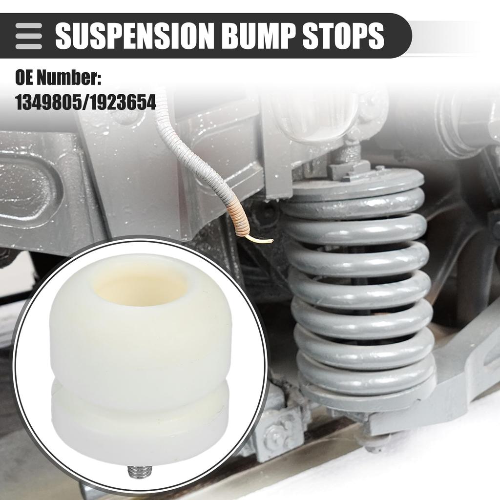 Motoforti Car Rubber Front Rear Suspension Bump Stop No.1349805/1923654 White 1 Piece