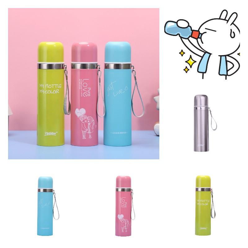 304 Stainless Steel Vacuum Insulated Bullet Shape Water Mug Cartoon Style 12-24 Hours Of Thermal Performance