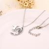 2 pcs/pair romantic fashion black camel Pendants Necklaces with elk deer necklace Exaggeration Lover Necklace Jewelry? (Color: Black)
