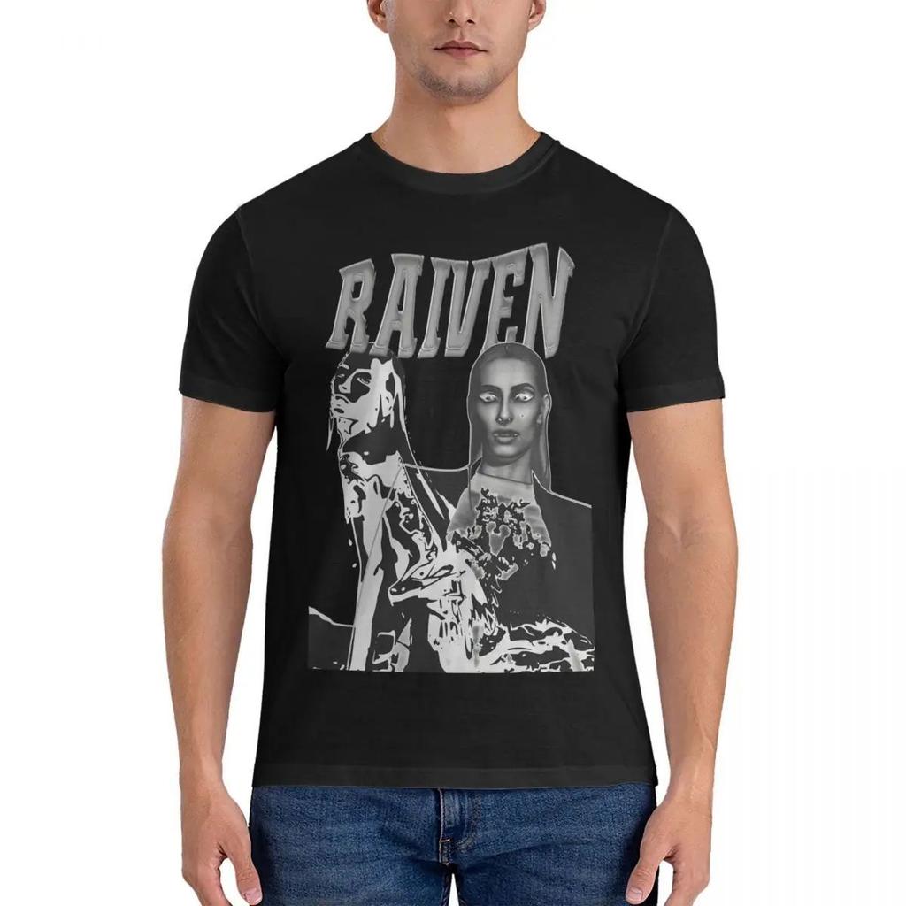 Raiven Eurovision 2024 Grayscale Portrait T-Shirt